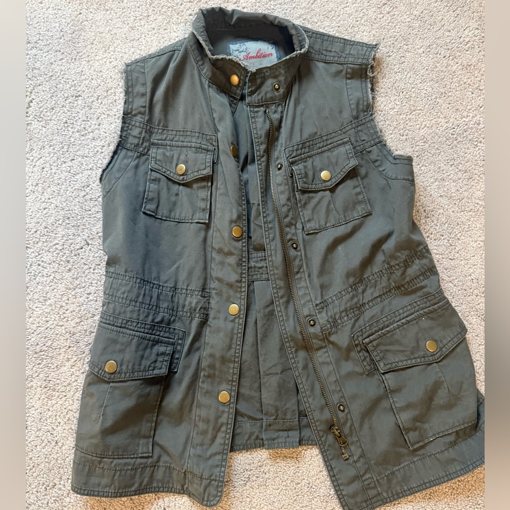 Ambition Olive Utility Vest